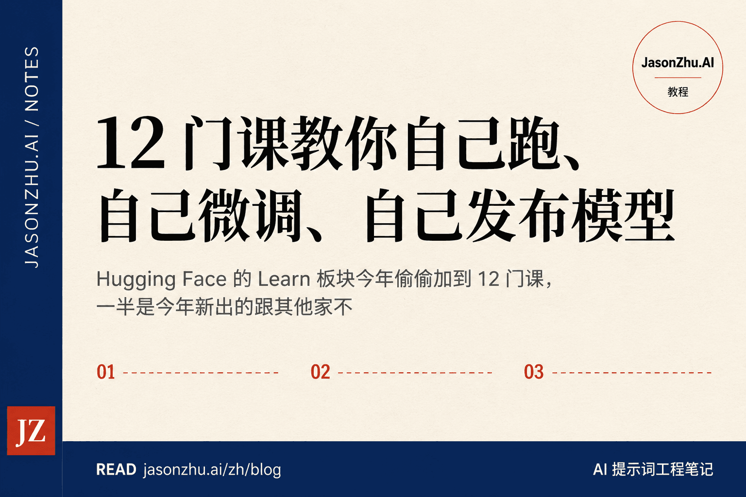 Hugging Face Learn 完整攻略：12 门课教你自己跑、自己微调、自己发布模型