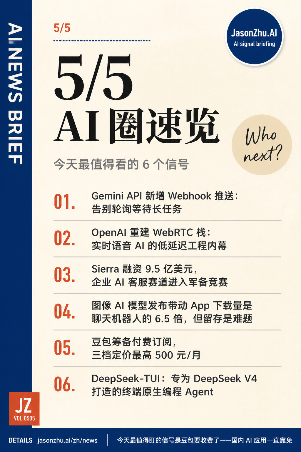 AI 快讯 · 5月5日
